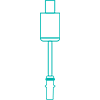 Integrated passive needle tip safety